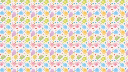 Pattern - paper, pattern, pink, yellow, texture, elephant, blue