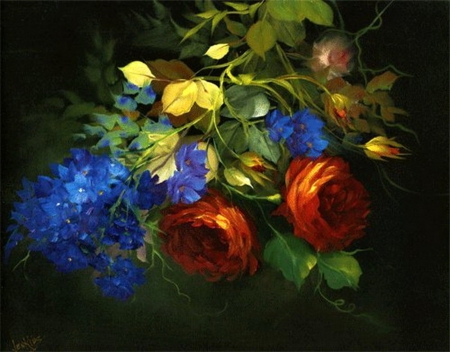 Beautiful Painting - beautiful, flower, painting, colors