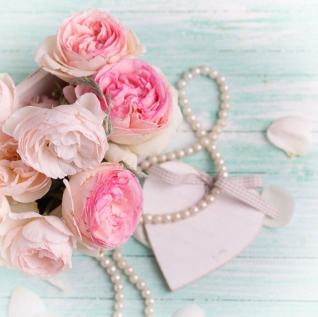 â™¥ - pearls, flowers, roses, soft