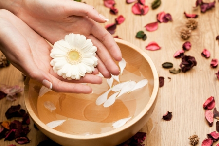 ♥ - abstract, hands, flower, soft