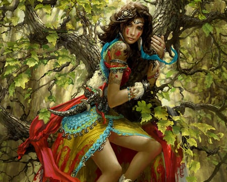 Forest Queen - beauty, nature, graphic