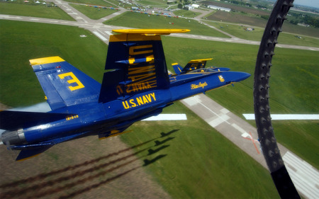 Best view in the house F-18 - f-18, blue angel, number 7 angel, wallpaper, air show, entropy