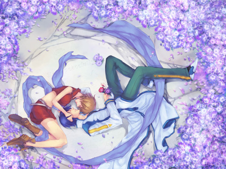 Meiko and Kaito - meiko, couple, kaito, vocaloid