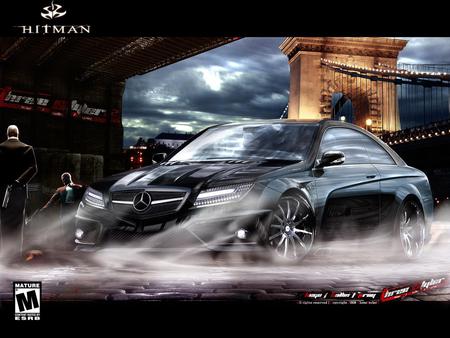 HITMAN's Car - black, merc