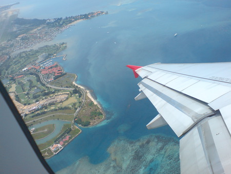 fly - aircraft, land, fly, borneo, sea