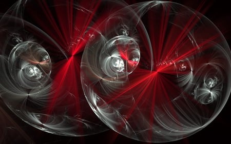 Keep Confidences - abstract, grey, red, confidences, fractal