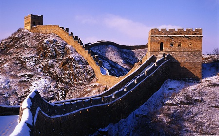 Great Wall - china, winter, nature, great wall