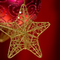 Golden Star And Red Bauble