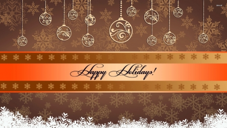 Happy Holidays - Happy, Holidays, Decorations, Christmas