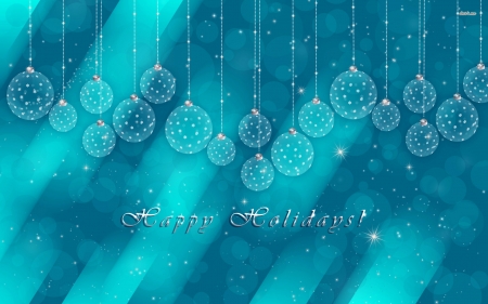 Happy Holidays - Happy, Holidays, Decorations, Blue