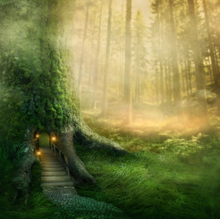 â™¥ - greenery, abstract, fantasy, forest