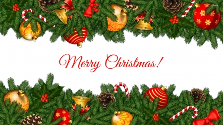 Merry Christmas - wallpaper, merry, decorations, christmas