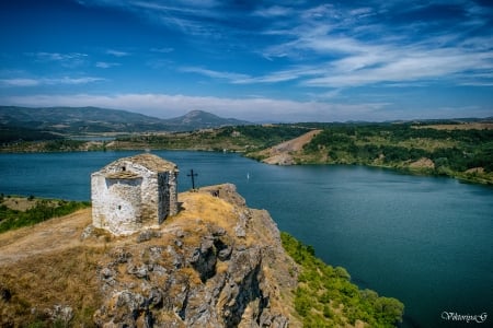 lake Pchelina - hd, lake, nature, blue