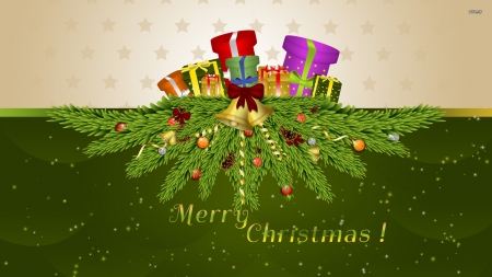 Merry Christmas - merry, wallpaper, christmas, decorations