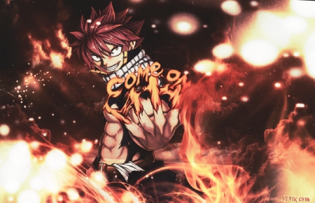 Natsu Come On Fairy Tail - Fire, Dragon, Fairy Tail, Natsu Dragneel, Dragon Slayer, Natsu