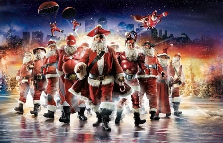 Merry Christmas - Santa, character, men, art