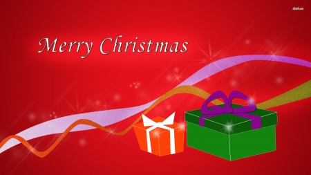 Merry Christmas - merry, wallpaper, christmas, presents