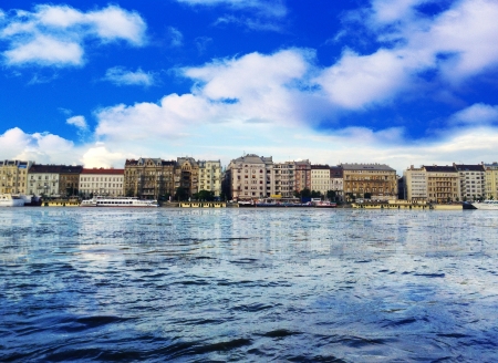 Danube River Budapest - danube, duna, danube river, budapest, water reflect, river reflect