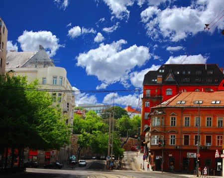 Budapest City Margit krt - budapest city, cloudy, edited, budapest, clody, weather