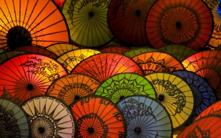 Colors - colors, wallpaper, umbrella, beautiful