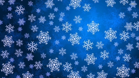 Snow Flakes - wallpaper, flakes, blue, snow