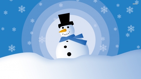 Snow Man - Snow, flakes, Man, wallpaper