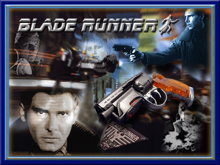 blade runner - gun, runner, blade, badge