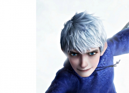 Jack Frost - animation, jack frost, winter, blue, guy, man, fantasy, white, movie