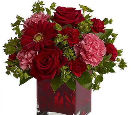 Vase With Flowers - peonies, gerbera, flowers, rose, vase