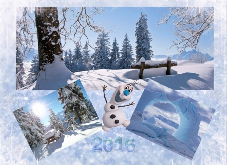 Best wishes from snow land - land, best wishes, snow, happy