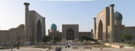 Registan Square - Samarkand, Sandy Place, Registan Square, modern, Uzbekistan, Rajasthan, Architecture