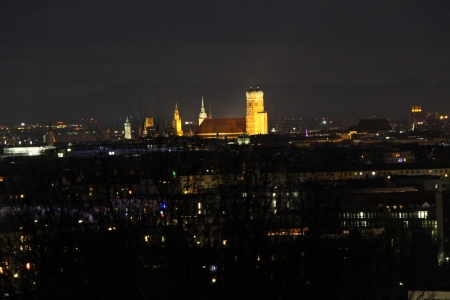 Munich City at night - munich, bavaria, city, night