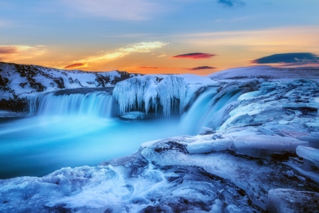 Winter - winter, blue, snow, photograph, river, ice, nature, landscapes, panorama, cold