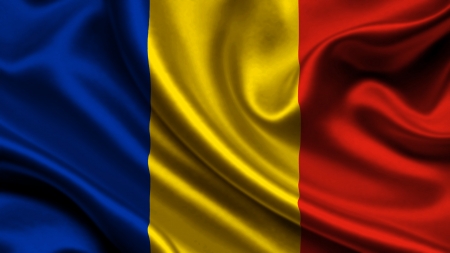 Romanian flag - flag, yellow, romania, blue, red, texture