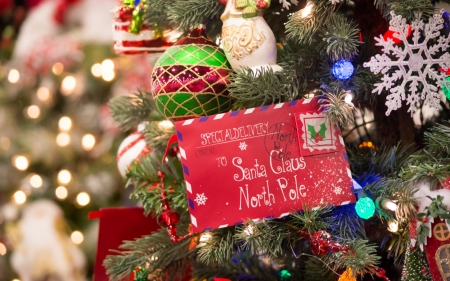 Happy Holidays! - craciun, red, green, card, tree, deco, christmas