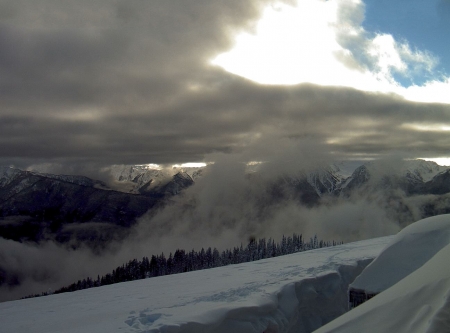 Hurricane Ridge - nature, cold, snow, winter, mountains