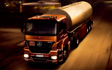 mercedes benz - truck, mercedes, benz, tanker