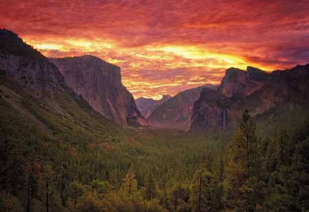 Splendid - nature, mountains, sunset, clouds