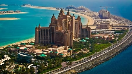 Atlantis - The Palm - man made, Atlantis, Arab, water, island, The Palm, Dubai