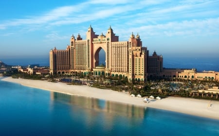 Atlantis - The Palm - wate, island, man made, uae, the palm, ocean, atlantis, dubai