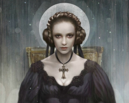 Goth - goth, art, woman, dark