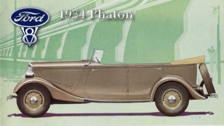 1934 Ford Phaton - 1934 ford phaton, ford phaton, ford desktop background, ford logo, ford wallpaper