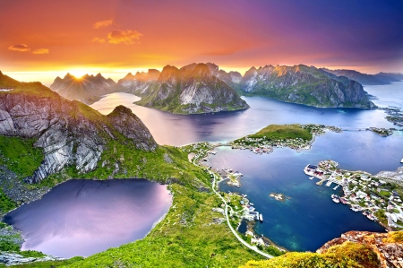 SUNSET from the LOFOTEN ISLAND