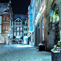 Night Street in Winter