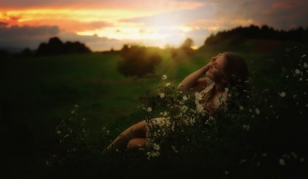 Beauty - sky, woman, model, sunshine