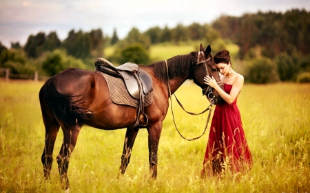 Loving Feeling - women, fun, female, models, brunettes, western, girls, cowgirls, style, horses, ranch