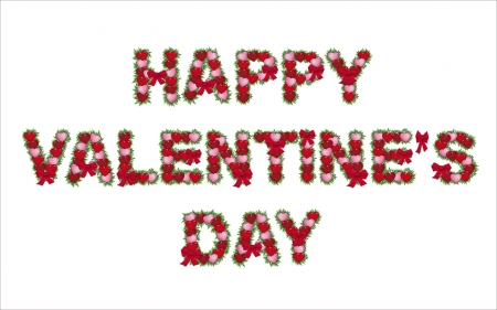 VALENTINE'S DAY - DAY, VALENTINES, WISH, WALLPAPER, BANNER, GREETING, FLOWERS