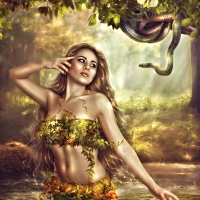 Girl with Snake