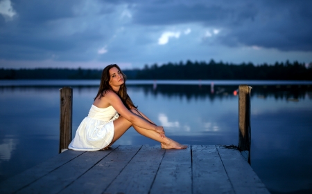 woman with short dress!! - dress, with, white, woman