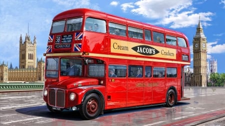 london double decker bus - decker, bus, double, london